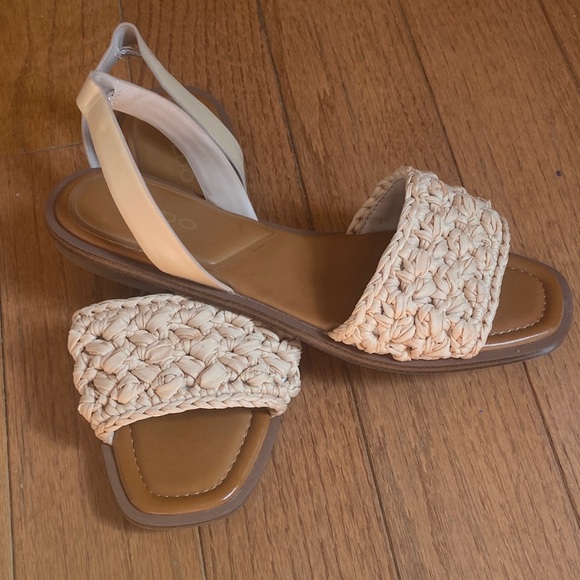 Aldo Solena Women's Cream Woven Slingback Sandals - Picture 1 of 6